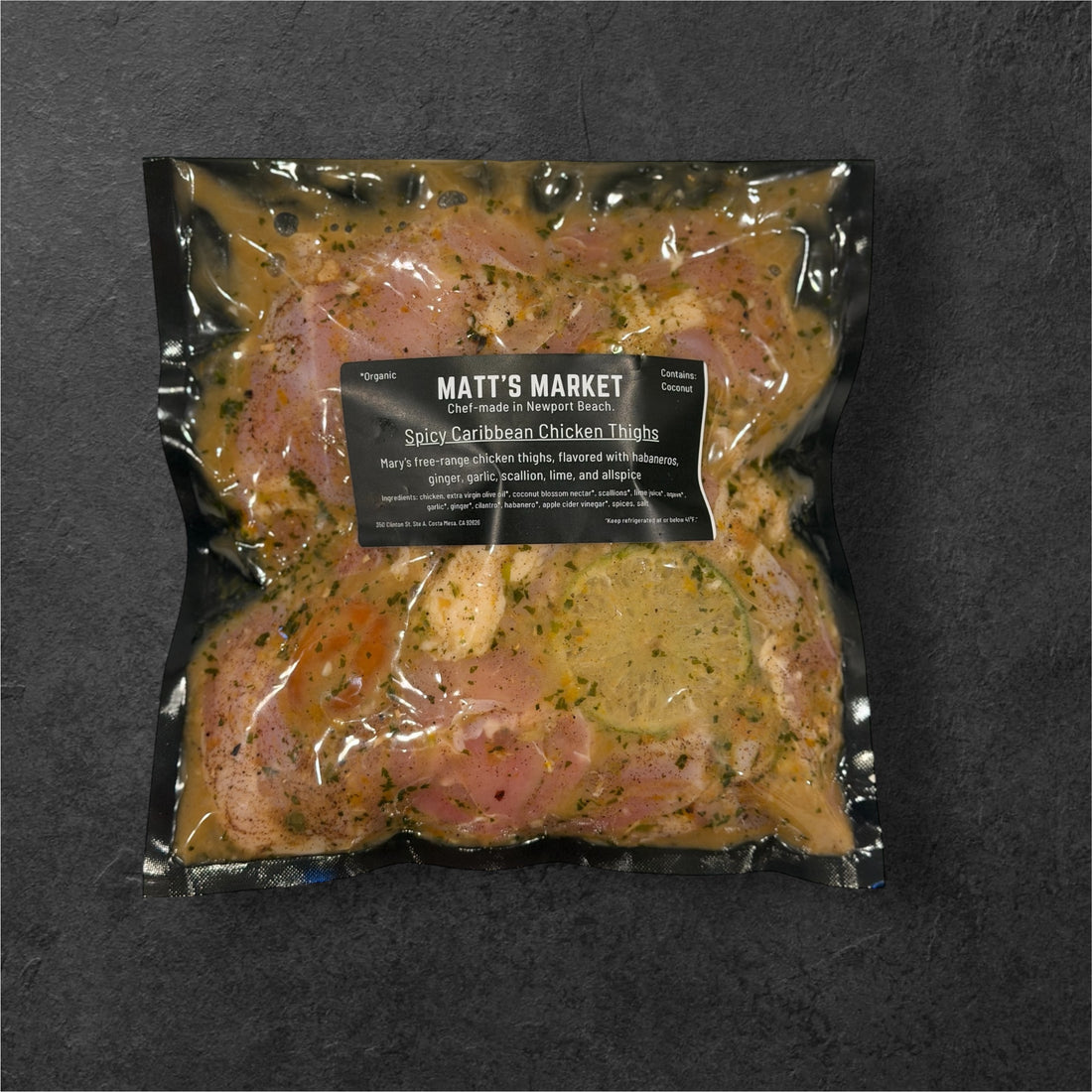 Spicy Caribbean Chicken Thighs Pack – Avg. 1.45 lb